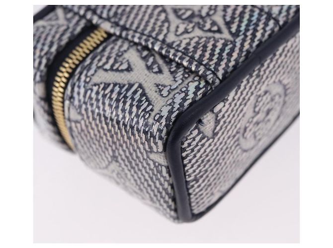 LOUIS VUITTON Monogram Laminated Bijoux Sac Micro Vanity R95559 Auth ar14115M Blu navy - vista 11