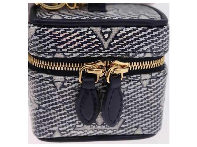 LOUIS VUITTON Monogram Laminated Bijoux Sac Micro Vanity R95559 Auth ar14115M Blu navy - vista 13