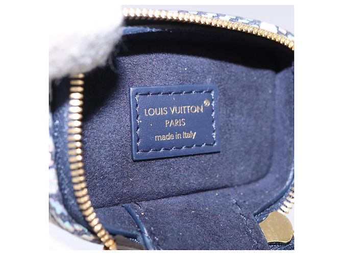 LOUIS VUITTON Monogram Laminated Bijoux Sac Micro Vanity R95559 Auth ar14115M Blu navy - vista 14
