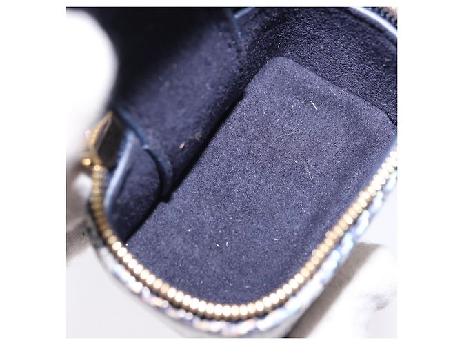 LOUIS VUITTON Monogram Laminated Bijoux Sac Micro Vanity R95559 Auth ar14115M Blu navy - vista 15