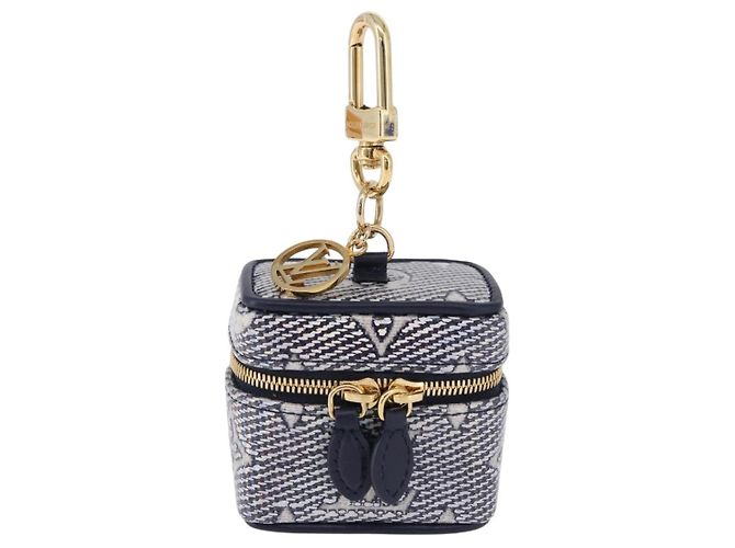 LOUIS VUITTON Monogram Laminated Bijoux Sac Micro Vanity R95559 Auth ar14115M Blu navy - vista 2