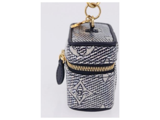 LOUIS VUITTON Monogram Laminated Bijoux Sac Micro Vanity R95559 Auth ar14115M Blu navy - vista 4