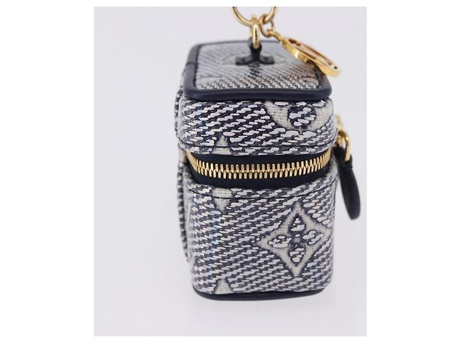 LOUIS VUITTON Monogram Laminated Bijoux Sac Micro Vanity R95559 Auth ar14115M Blu navy - vista 5