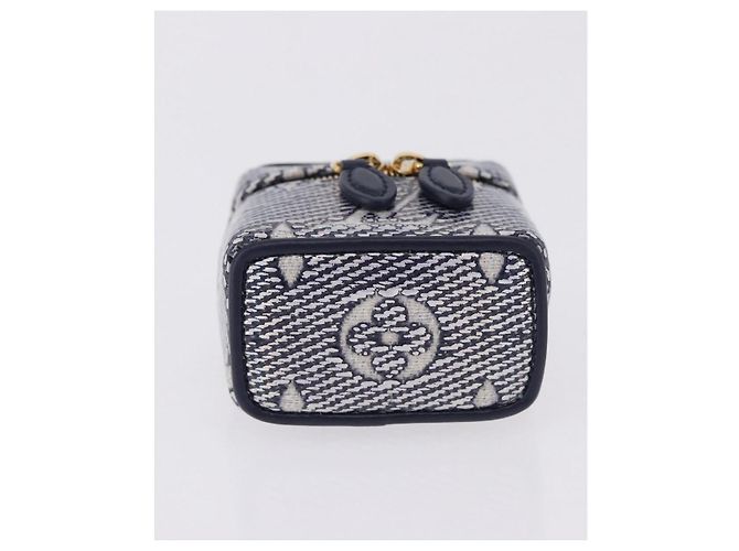 LOUIS VUITTON Monogram Laminated Bijoux Sac Micro Vanity R95559 Auth ar14115M Blu navy - vista 8