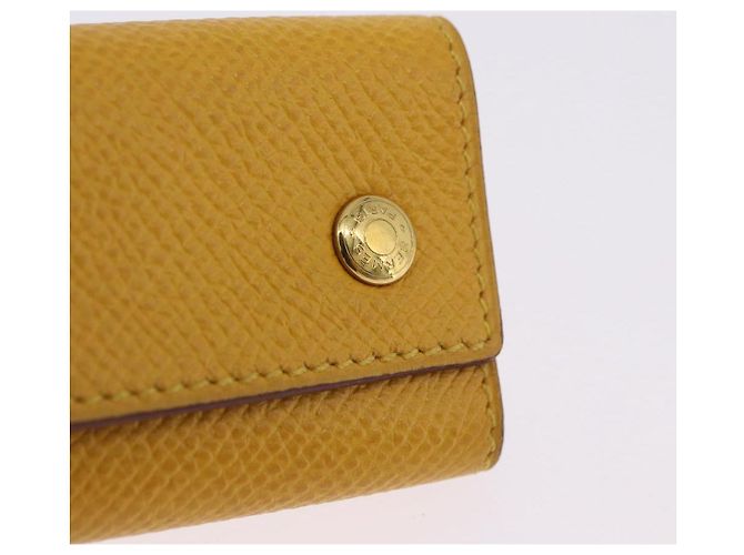 Hermès HERMES Serie Key Case Leather Courchevel Yellow Auth 191163M - view 12