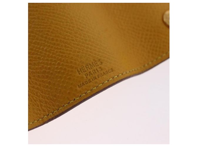 Hermès HERMES Serie Key Case Leather Courchevel Yellow Auth 191163M - view 14