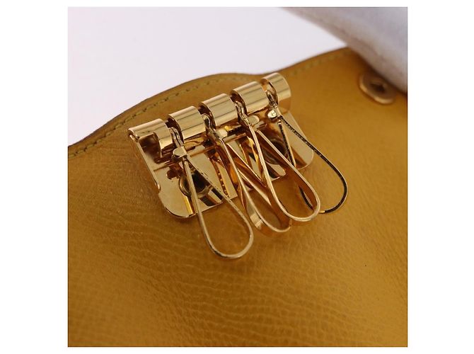 Hermès HERMES Serie Key Case Leather Courchevel Yellow Auth 191163M - view 15