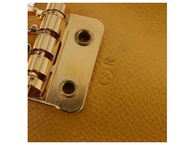 Hermès HERMES Serie Key Case Leather Courchevel Yellow Auth 191163M - view 17