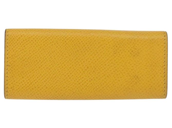Hermès HERMES Serie Key Case Leather Courchevel Yellow Auth 191163M - view 3