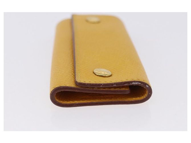 Hermès HERMES Serie Key Case Leather Courchevel Yellow Auth 191163M - view 4