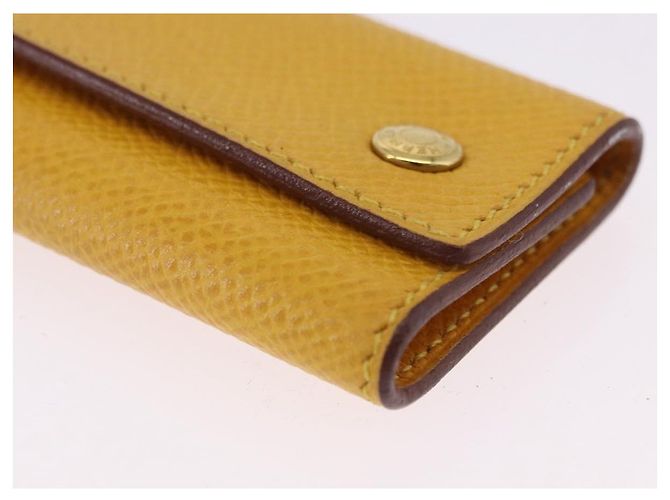 Hermès HERMES Serie Key Case Leather Courchevel Yellow Auth 191163M - view 9