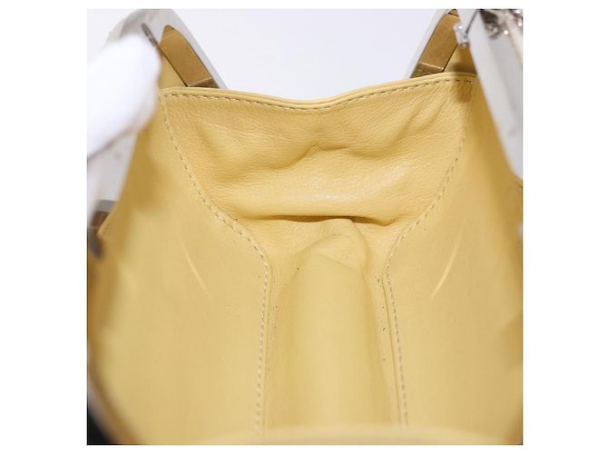 LOUIS VUITTON Minodiere Petit Tresor Bag Sequin White Silver LV Auth 192631SAM Plata Blanco - vista 18