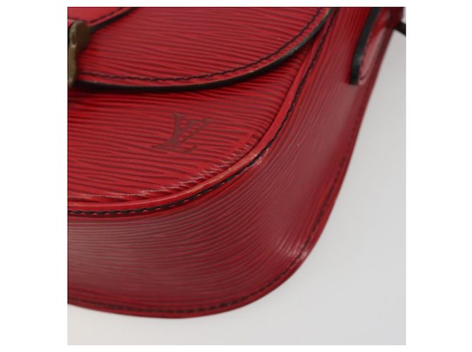 Borsa a Spalla LOUIS VUITTON Epi Saint Cloud PM Rosso M52217 LV Auth 192629 - vista 10