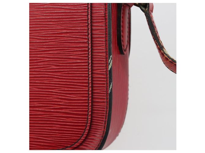 Borsa a Spalla LOUIS VUITTON Epi Saint Cloud PM Rosso M52217 LV Auth 192629 - vista 14