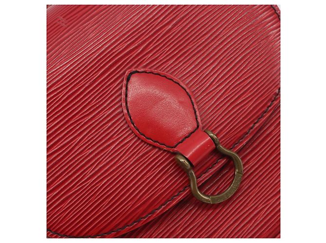Borsa a Spalla LOUIS VUITTON Epi Saint Cloud PM Rosso M52217 LV Auth 192629 - vista 15
