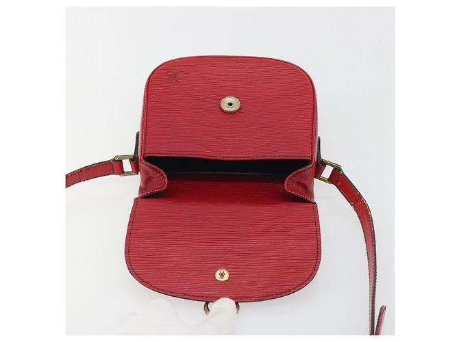 Borsa a Spalla LOUIS VUITTON Epi Saint Cloud PM Rosso M52217 LV Auth 192629 - vista 16