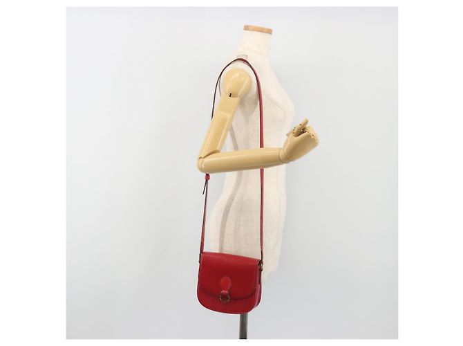 Borsa a Spalla LOUIS VUITTON Epi Saint Cloud PM Rosso M52217 LV Auth 192629 - vista 25