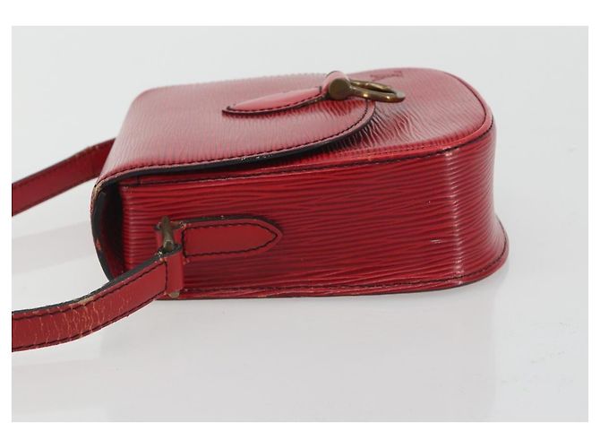 Borsa a Spalla LOUIS VUITTON Epi Saint Cloud PM Rosso M52217 LV Auth 192629 - vista 5