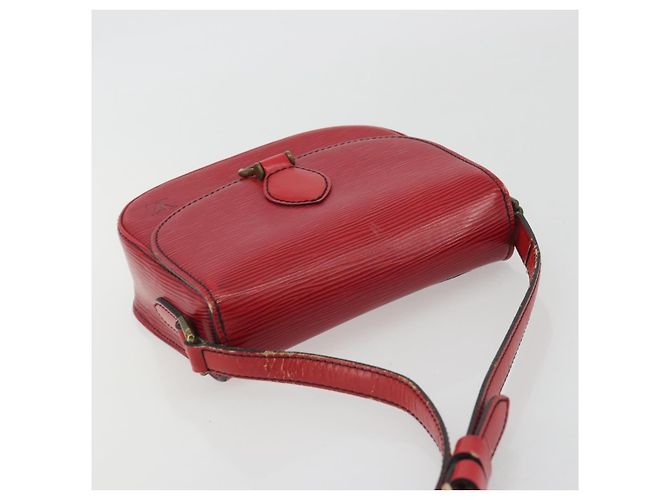 Borsa a Spalla LOUIS VUITTON Epi Saint Cloud PM Rosso M52217 LV Auth 192629 - vista 6
