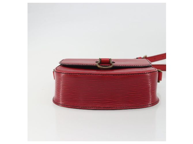 Borsa a Spalla LOUIS VUITTON Epi Saint Cloud PM Rosso M52217 LV Auth 192629 - vista 9