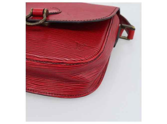 Borsa a Spalla LOUIS VUITTON Epi Saint Cloud PM Rosso M52217 LV Auth BA14161 - vista 10