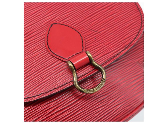 Borsa a Spalla LOUIS VUITTON Epi Saint Cloud PM Rosso M52217 LV Auth BA14161 - vista 14