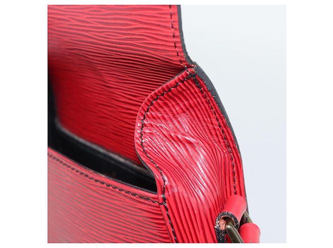 Borsa a Spalla LOUIS VUITTON Epi Saint Cloud PM Rosso M52217 LV Auth BA14161 - vista 17