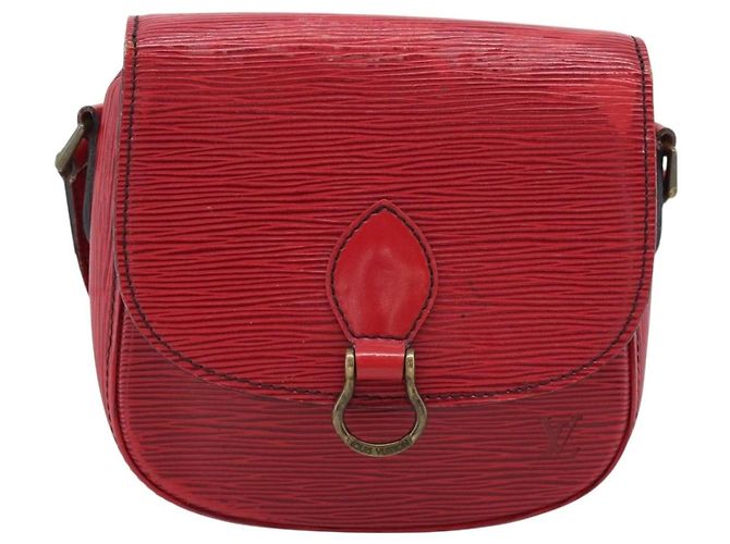 Borsa a Spalla LOUIS VUITTON Epi Saint Cloud PM Rosso M52217 LV Auth BA14161 - vista 2