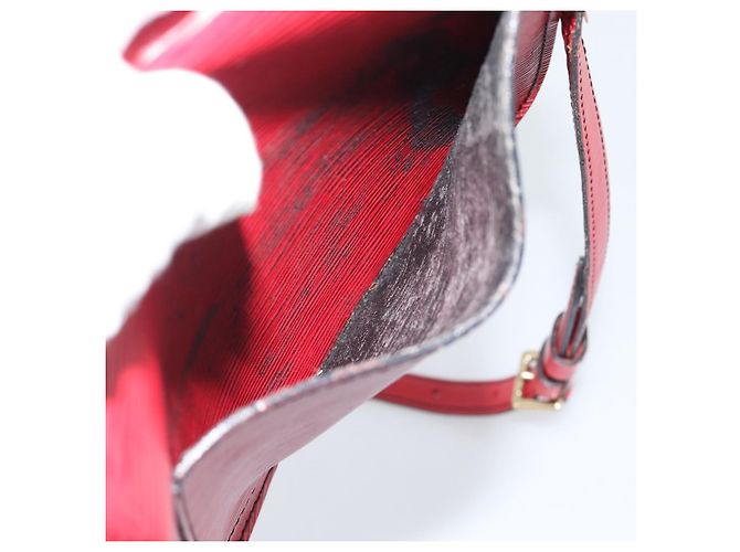 Borsa a Spalla LOUIS VUITTON Epi Saint Cloud PM Rosso M52217 LV Auth BA14161 - vista 23