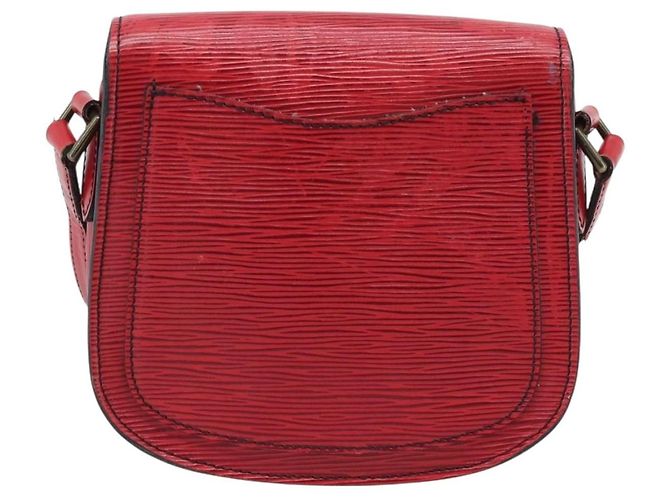 Borsa a Spalla LOUIS VUITTON Epi Saint Cloud PM Rosso M52217 LV Auth BA14161 - vista 3