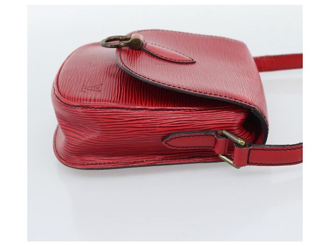 Borsa a Spalla LOUIS VUITTON Epi Saint Cloud PM Rosso M52217 LV Auth BA14161 - vista 5