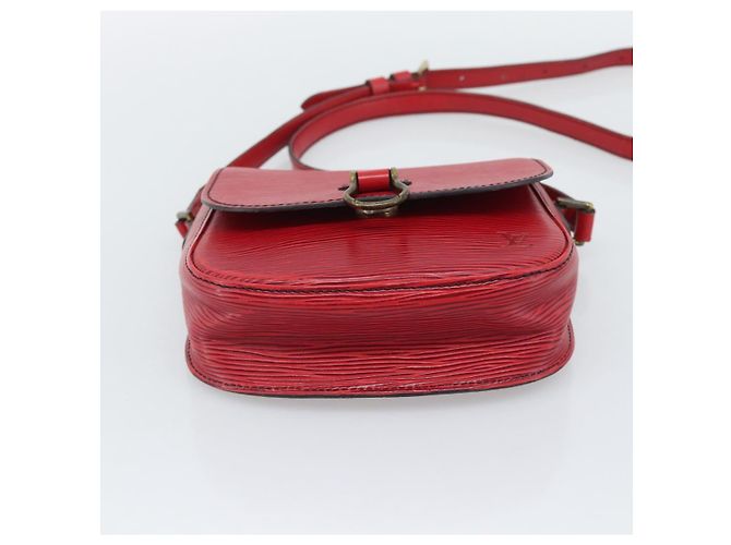 Borsa a Spalla LOUIS VUITTON Epi Saint Cloud PM Rosso M52217 LV Auth BA14161 - vista 9