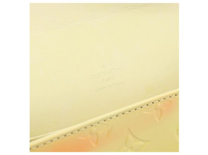 LOUIS VUITTON Monogram Vernis Thompson Street Bag Lime Yellow M91071 Auth 194603 D'oro - vista 15