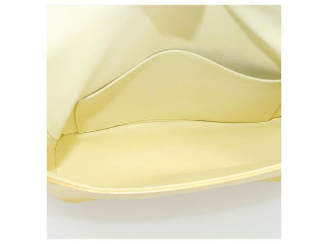 LOUIS VUITTON Monogram Vernis Thompson Street Bag Lime Yellow M91071 Auth 194603 D'oro - vista 16