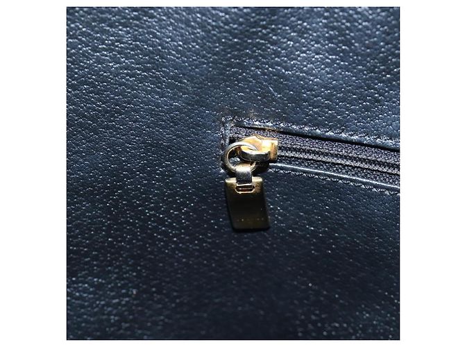 Céline Borsa CELINE Macadam Canvas PVC Pelle Nera Oro Auth 191811V Nero D'oro - vista 19