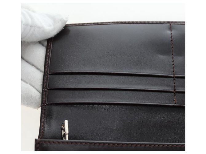 FENDI Zucca Canvas Bifold Geldbörse Long Wallet Schwarz Braun Auth am12123V - Ansicht 14
