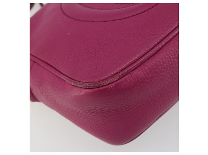 Borsa a Spalla GUCCI in Pelle Viola e Oro 308364 Auth ep15638 D'oro Porpora - vista 11