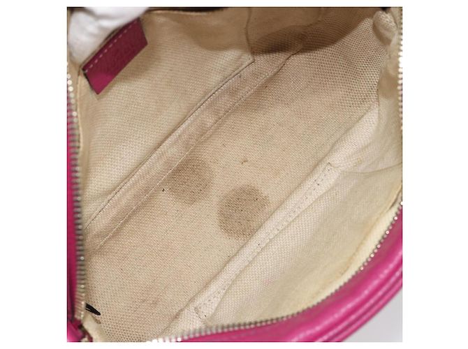 Borsa a Spalla GUCCI in Pelle Viola e Oro 308364 Auth ep15638 D'oro Porpora - vista 16