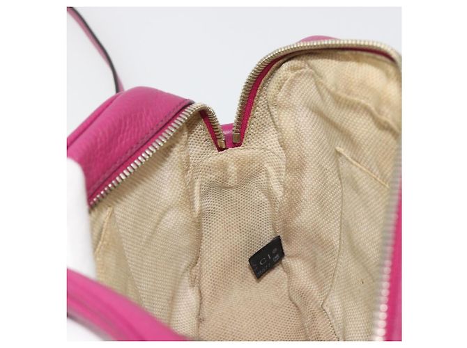 Borsa a Spalla GUCCI in Pelle Viola e Oro 308364 Auth ep15638 D'oro Porpora - vista 18