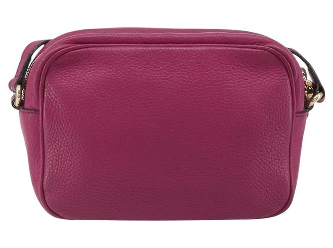 Borsa a Spalla GUCCI in Pelle Viola e Oro 308364 Auth ep15638 D'oro Porpora - vista 3