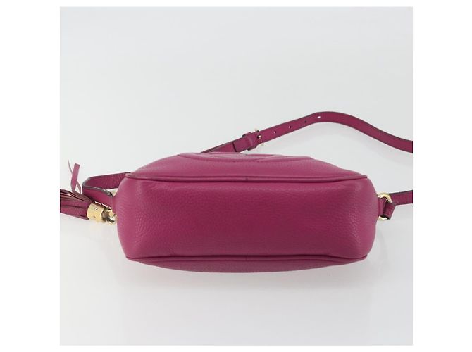 Borsa a Spalla GUCCI in Pelle Viola e Oro 308364 Auth ep15638 D'oro Porpora - vista 9