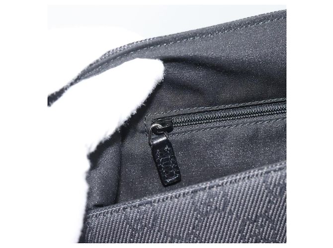 Borsa a tracolla GUCCI GG Canvas Outlet Nero Argento 272350 Auth ka5377 - vista 18