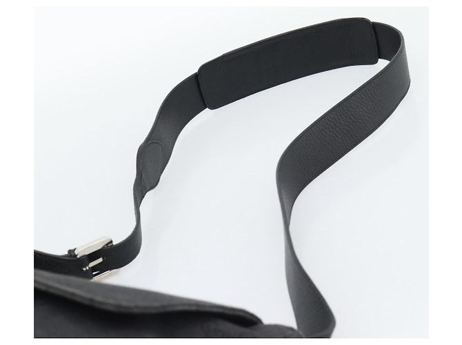 Borsa a tracolla GUCCI GG Canvas Outlet Nero Argento 272350 Auth ka5377 - vista 8
