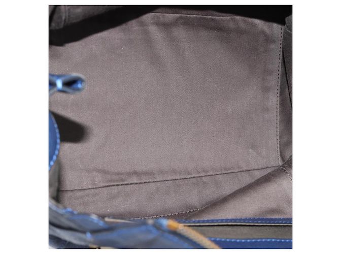 Chloé Borsa Chloe Bridget in Pelle 2way Blu Tonalità Oro Auth BA14147 - vista 19