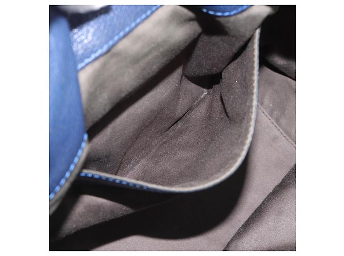 Chloé Borsa Chloe Bridget in Pelle 2way Blu Tonalità Oro Auth BA14147 - vista 23