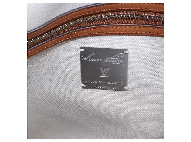 LOUIS VUITTON Keepall Bandouliere 50 Pelle Marrone Argento M21346 Auth ka5427SM - vista 19