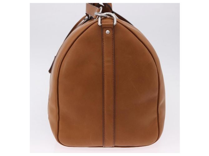 LOUIS VUITTON Keepall Bandouliere 50 Pelle Marrone Argento M21346 Auth ka5427SM - vista 4