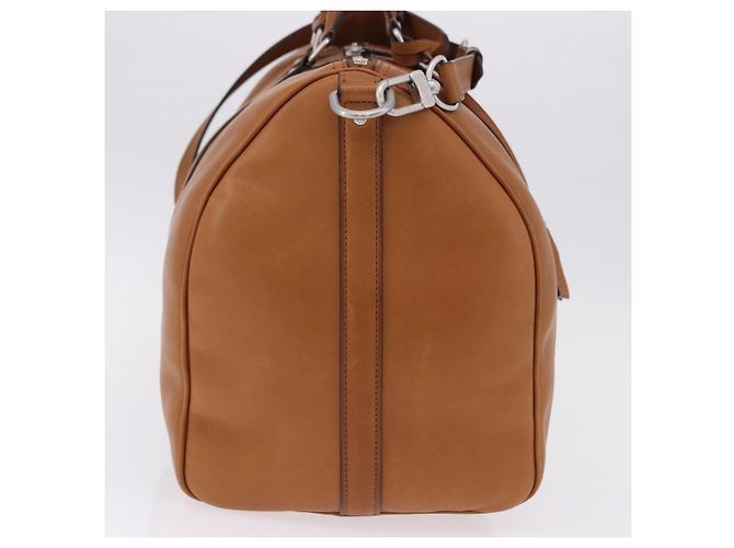 LOUIS VUITTON Keepall Bandouliere 50 Pelle Marrone Argento M21346 Auth ka5427SM - vista 5