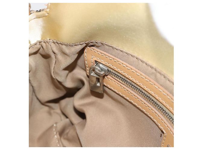 FENDI Borsa a Spalla Mamma Baguette in Tweed e Perline Oro Argento 8BR000 Auth yk20672SAM - vista 19