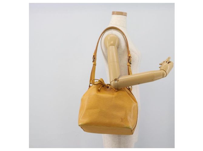 Borsa a Spalla LOUIS VUITTON Epi Petit Noe Tassili Yellow M44109 LV Auth ka5433 - vista 19